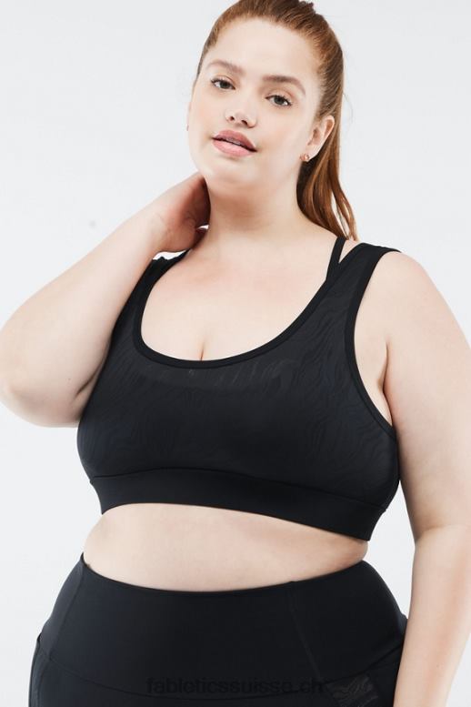 femmes soutien-gorge de sport à impact moyen Kira B0B6R1897 noir Fabletics