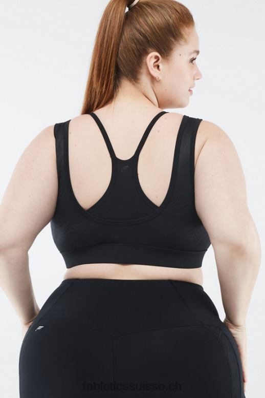 femmes soutien-gorge de sport à impact moyen Kira B0B6R1897 noir Fabletics