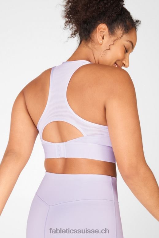 femmes soutien-gorge de sport à impact moyen blare ii B0B6R1903 lilas givré/basilic Fabletics