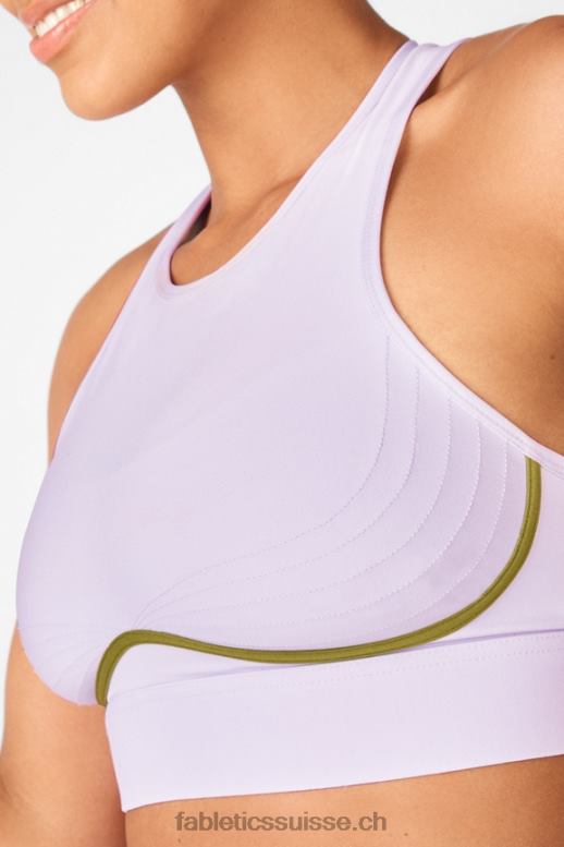 femmes soutien-gorge de sport à impact moyen blare ii B0B6R1903 lilas givré/basilic Fabletics