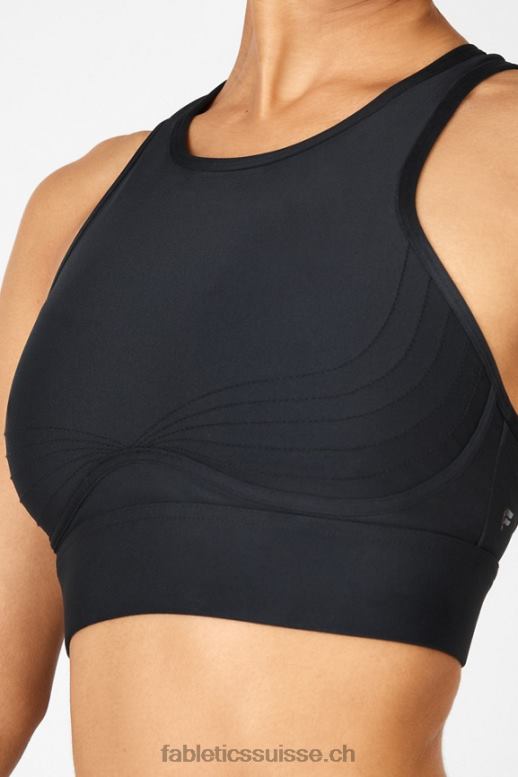 femmes soutien-gorge de sport à impact moyen blare ii B0B6R1904 noir Fabletics