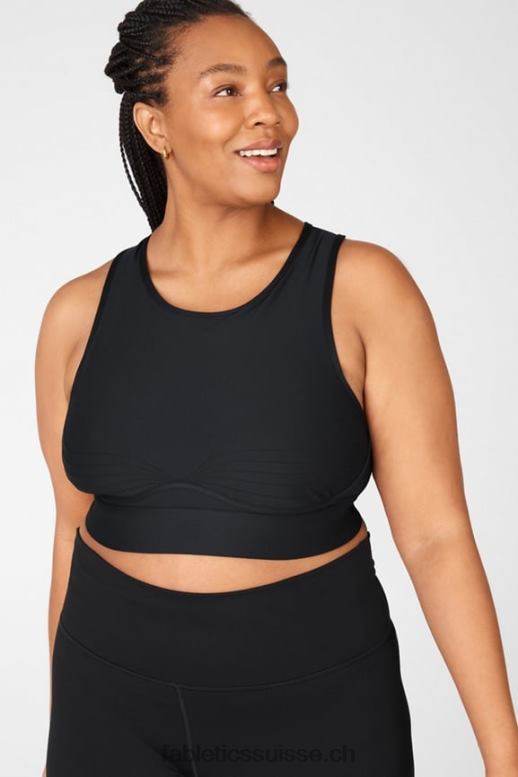 femmes soutien-gorge de sport à impact moyen blare ii B0B6R1905 noir Fabletics