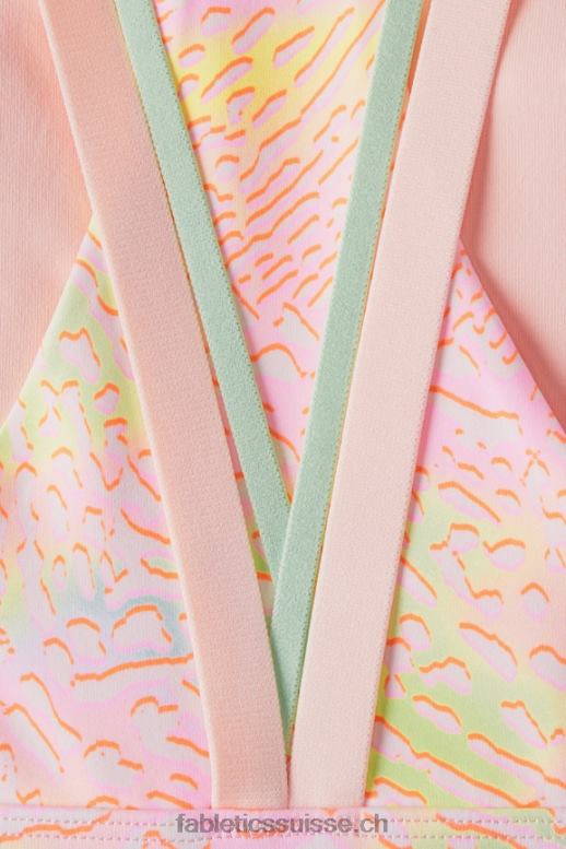 femmes soutien-gorge de sport à impact moyen boost 118 B0B6R1773 léopard corail/crème au beurre rose/citron vert Fabletics