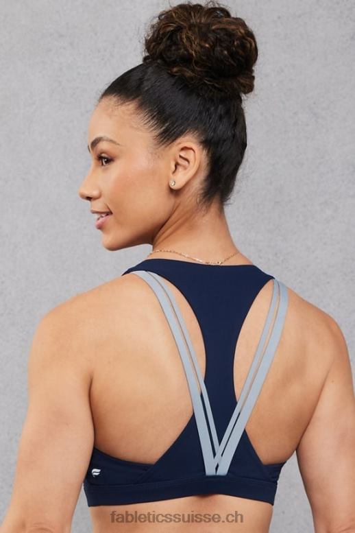 femmes soutien-gorge de sport à impact moyen boost 123 B0B6R1799 marine profond/nuage de pluie Fabletics