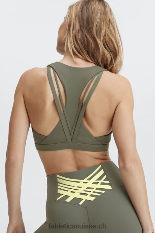 femmes soutien-gorge de sport à impact moyen boost 124 B0B6R1801 vert ardoise Fabletics