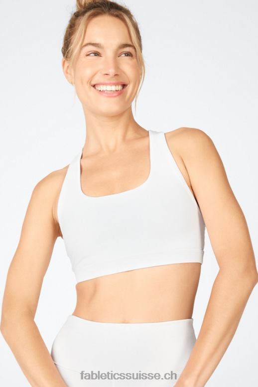 femmes soutien-gorge de sport à impact moyen boost 124 B0B6R1804 blanc/goutte de citron/sorbet orange Fabletics