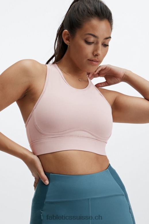 femmes soutien-gorge de sport à impact moyen à dos croisé blare B0B6R1883 poussière de traînée Fabletics