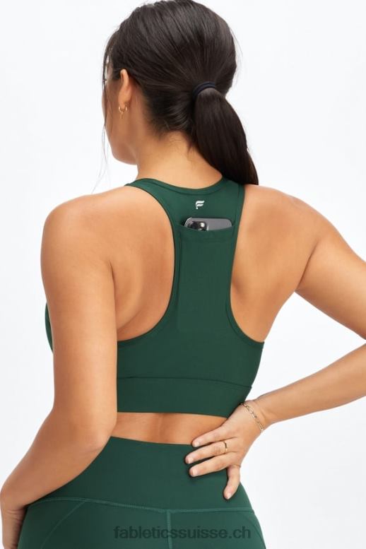 femmes soutien-gorge de sport à impact moyen en déplacement 112 B0B6R1741 pin foncé Fabletics