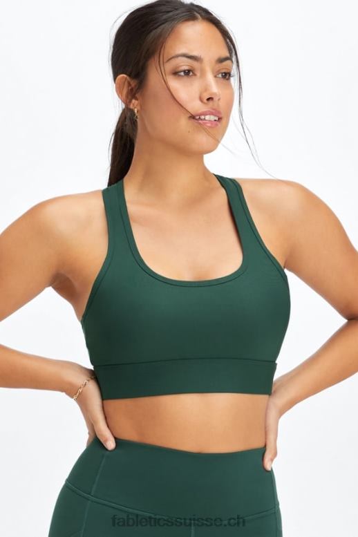 femmes soutien-gorge de sport à impact moyen en déplacement 112 B0B6R1741 pin foncé Fabletics