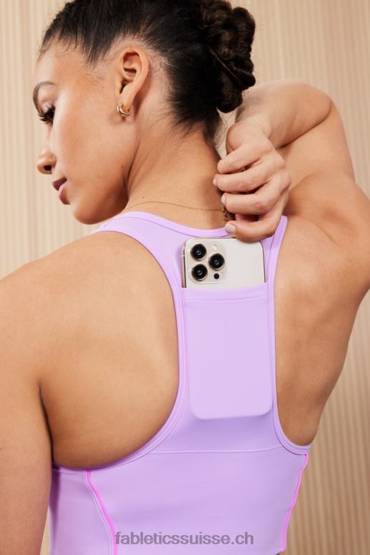 femmes soutien-gorge de sport à impact moyen en déplacement 112 B0B6R1743 cosmo violet/évasion rose Fabletics