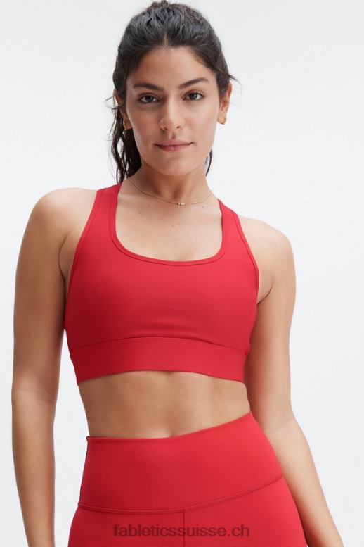 femmes soutien-gorge de sport à impact moyen en déplacement 115 B0B6R1760 haute rouge Fabletics