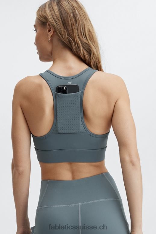 femmes soutien-gorge de sport à impact moyen en déplacement 116 B0B6R1761 nuage d\'orage Fabletics
