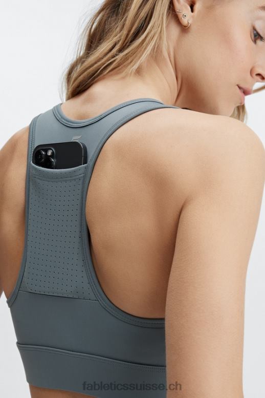 femmes soutien-gorge de sport à impact moyen en déplacement 116 B0B6R1761 nuage d\'orage Fabletics