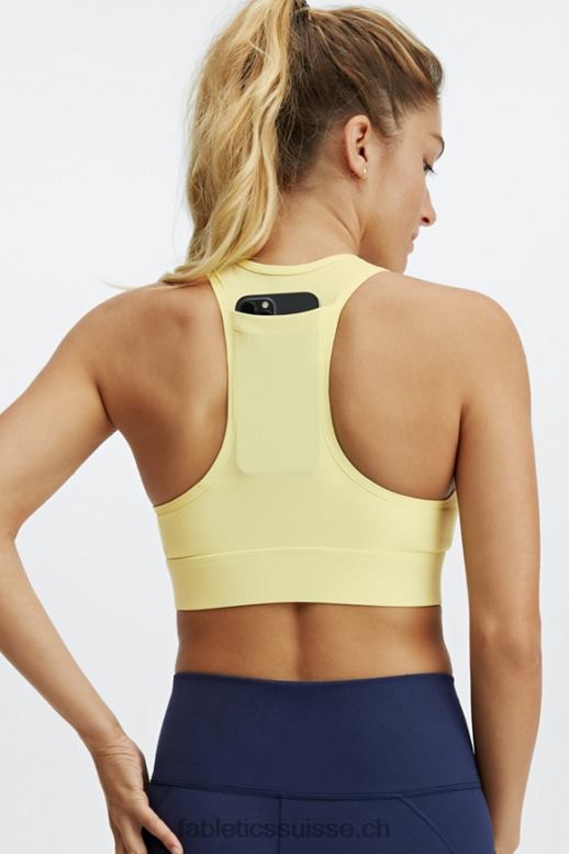 femmes soutien-gorge de sport à impact moyen en déplacement 116 B0B6R1764 crème au citron Fabletics