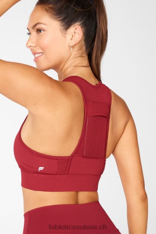 femmes soutien-gorge de sport à impact moyen en déplacement 117 B0B6R1770 brique Fabletics
