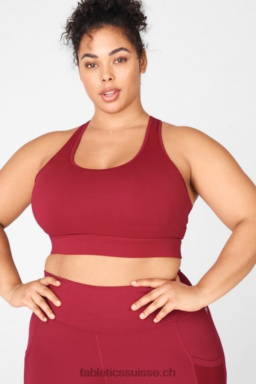 femmes soutien-gorge de sport à impact moyen en déplacement 118 B0B6R1771 brique Fabletics