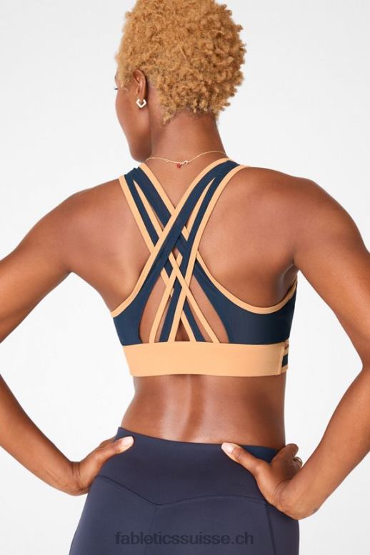 femmes soutien-gorge de sport à impact moyen faye B0B6R1913 driftscape / tonnerre Fabletics