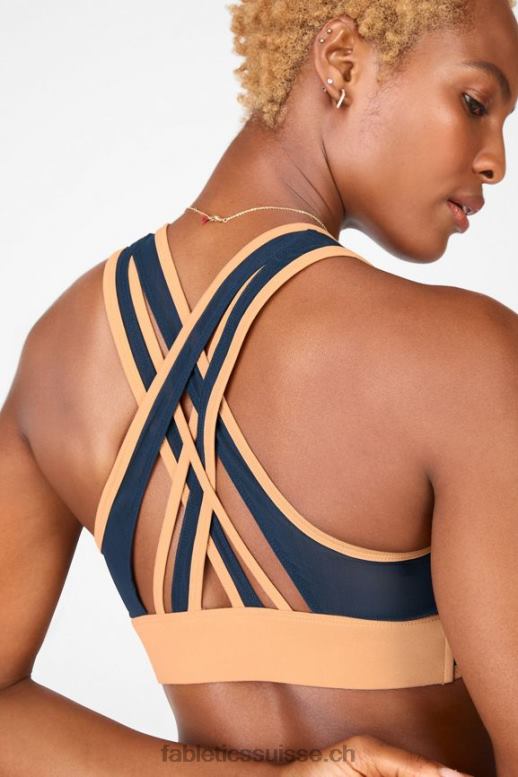 femmes soutien-gorge de sport à impact moyen faye B0B6R1913 driftscape / tonnerre Fabletics