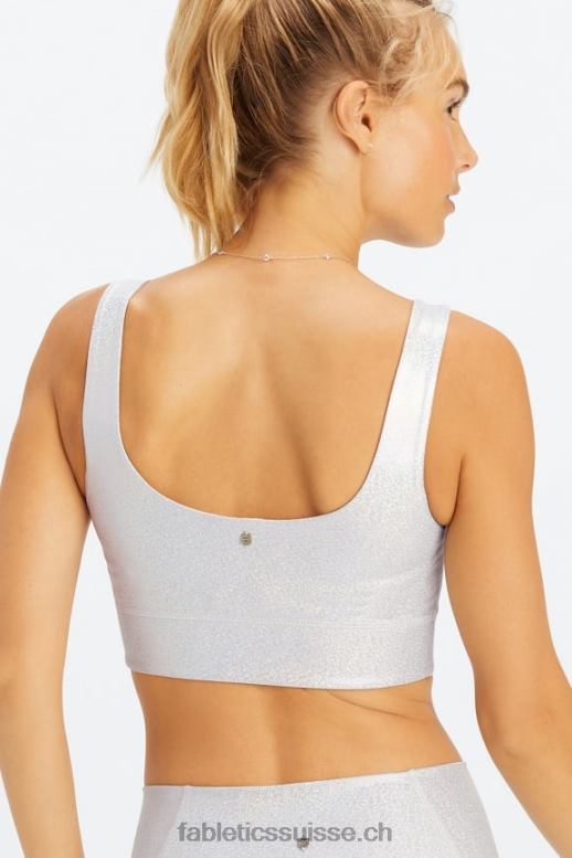 femmes soutien-gorge de sport à impact moyen harlyn B0B6R1847 hologramme de paillettes Fabletics