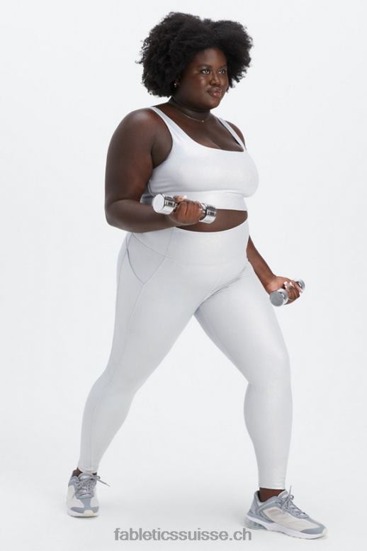 femmes soutien-gorge de sport à impact moyen harlyn B0B6R1848 hologramme de paillettes Fabletics