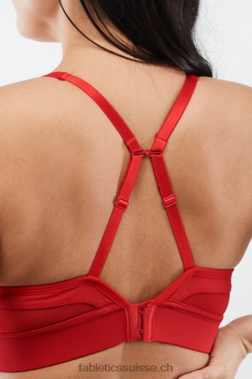 femmes soutien-gorge de sport à impact moyen khloe B0B6R1893 pomme rouge Fabletics