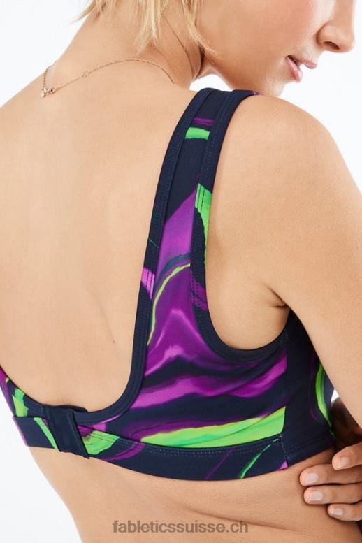 femmes soutien-gorge de sport à impact moyen rivka B0B6R1891 vague de brume Fabletics