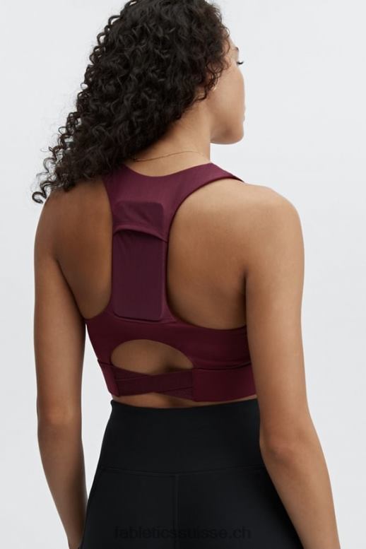femmes soutien-gorge de sport mi-long à impact moyen 129 B0B6R1834 logo vin de porto/vin de porto Fabletics