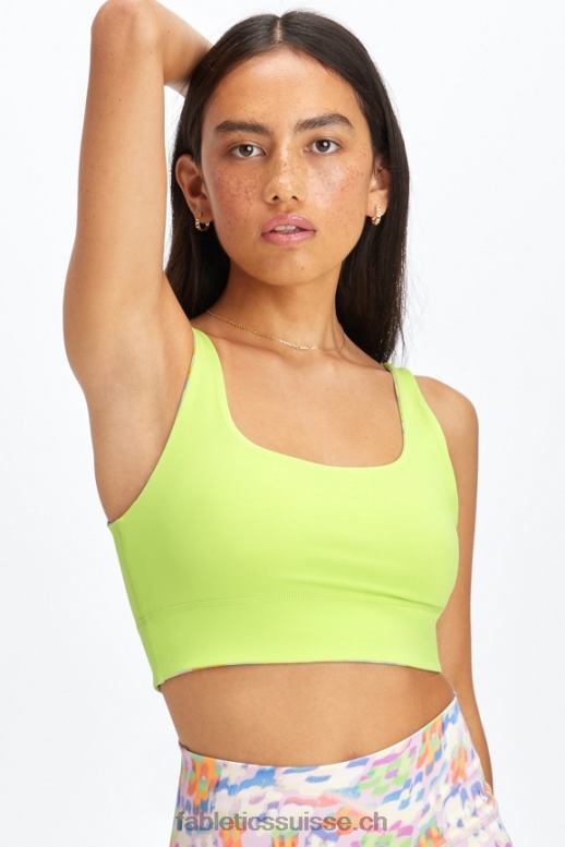 femmes soutien-gorge de sport midi réversible harlyn à impact moyen B0B6R1850 nouvelle vague florale/poussée Fabletics