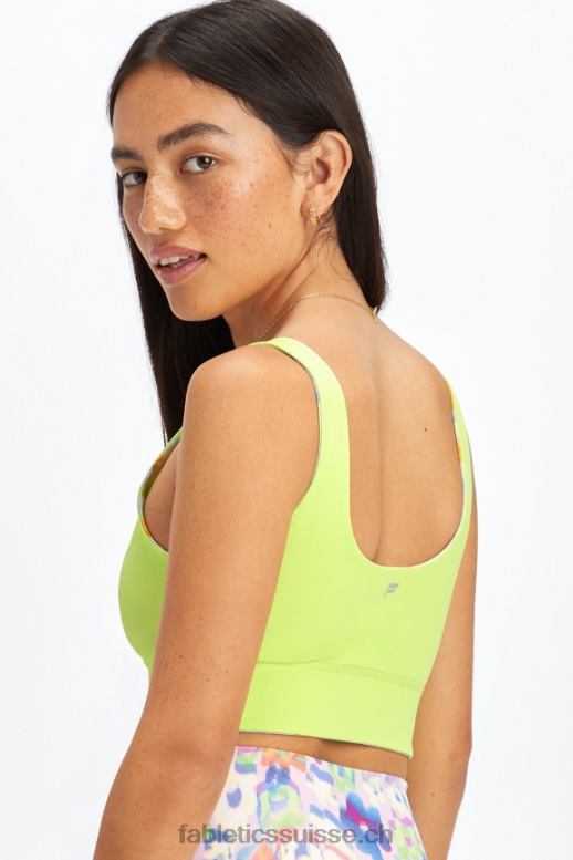 femmes soutien-gorge de sport midi réversible harlyn à impact moyen B0B6R1850 nouvelle vague florale/poussée Fabletics