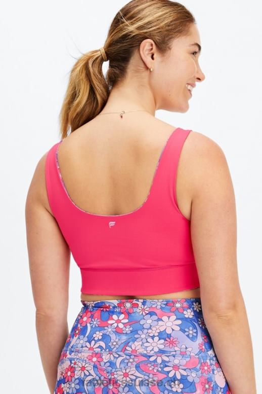 femmes soutien-gorge de sport midi réversible harlyn à impact moyen B0B6R1853 liberté florale/teaberry Fabletics