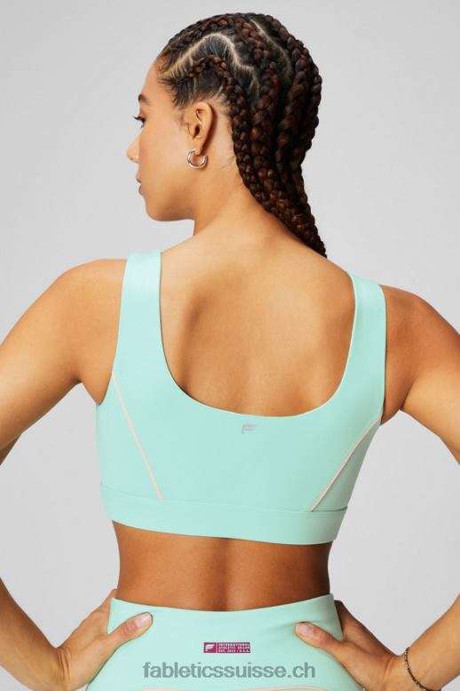 femmes soutien-gorge de sport passepoilé impact moyen B0B6R1817 misty bay/peach kiss Fabletics