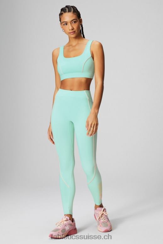femmes soutien-gorge de sport passepoilé impact moyen B0B6R1817 misty bay/peach kiss Fabletics