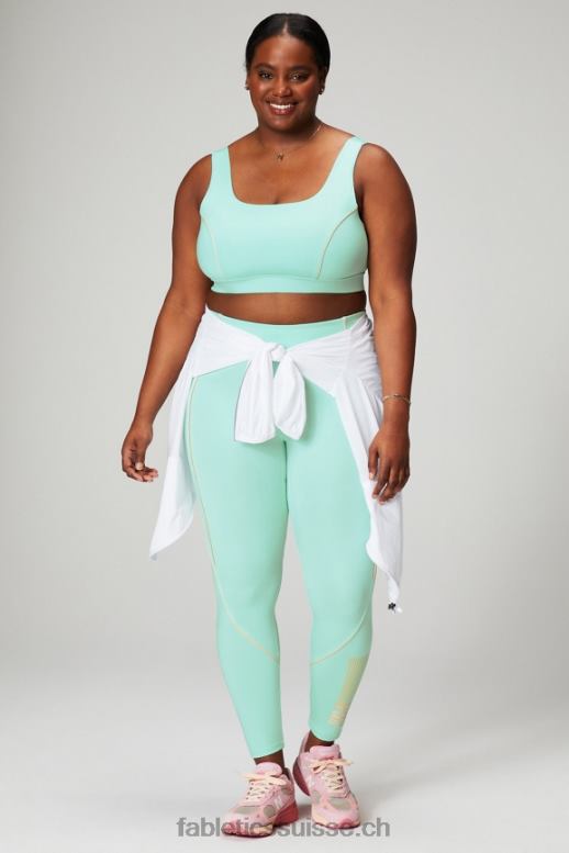 femmes soutien-gorge de sport passepoilé impact moyen B0B6R1818 misty bay/peach kiss Fabletics