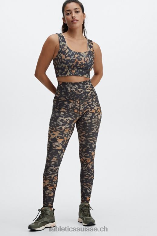 femmes soutien-gorge de sport réversible à impact moyen harlow B0B6R1866 camouflage sauvage/gaia Fabletics