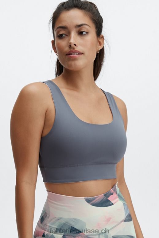 femmes soutien-gorge de sport réversible à impact moyen harlow B0B6R1867 paysage de rêve/nuage de pluie Fabletics