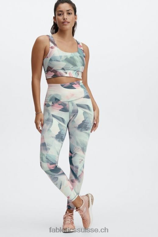 femmes soutien-gorge de sport réversible à impact moyen harlow B0B6R1867 paysage de rêve/nuage de pluie Fabletics