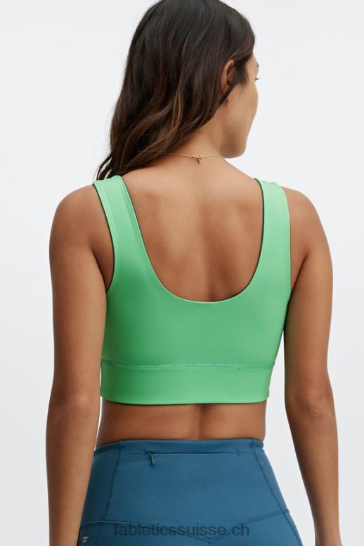 femmes soutien-gorge de sport réversible à impact moyen harlow B0B6R1868 sarcelle de minuit/feuille de printemps Fabletics