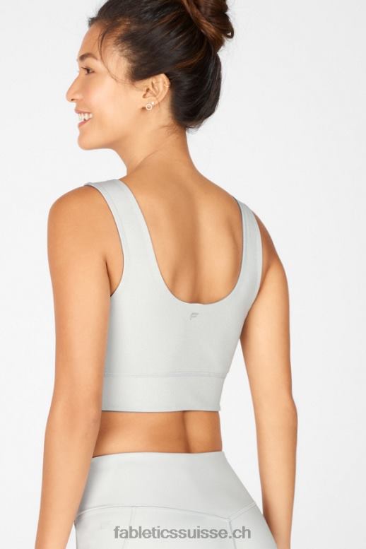 femmes soutien-gorge de sport réversible à impact moyen harlow B0B6R1870 nuage de pluie/gris arctique Fabletics