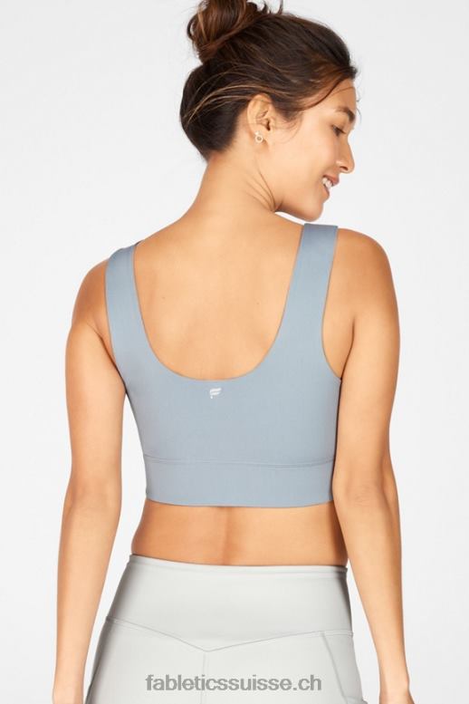 femmes soutien-gorge de sport réversible à impact moyen harlow B0B6R1870 nuage de pluie/gris arctique Fabletics