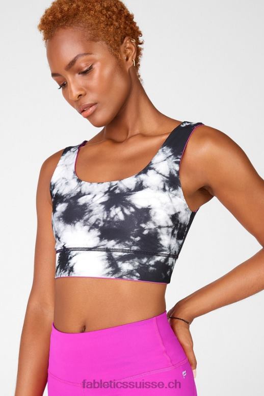 femmes soutien-gorge de sport réversible à impact moyen harlow B0B6R1878 fiesta/statique Fabletics