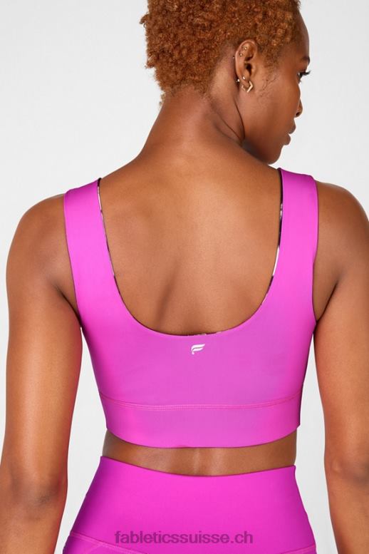 femmes soutien-gorge de sport réversible à impact moyen harlow B0B6R1878 fiesta/statique Fabletics