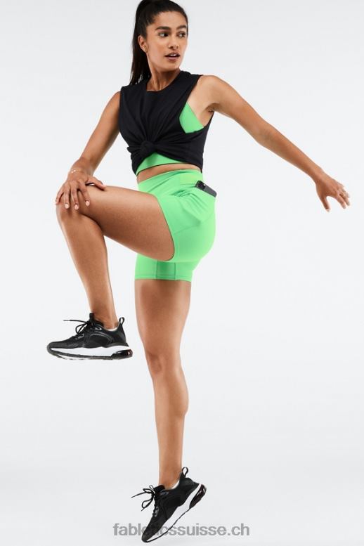 femmes soutien-gorge de sport réversible simone sculptknit B0B6R1863 noir/feuille de printemps Fabletics
