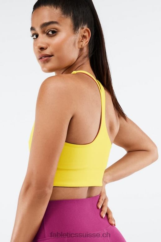 femmes soutien-gorge de sport réversible simone sculptknit B0B6R1864 tournesol/très baie Fabletics