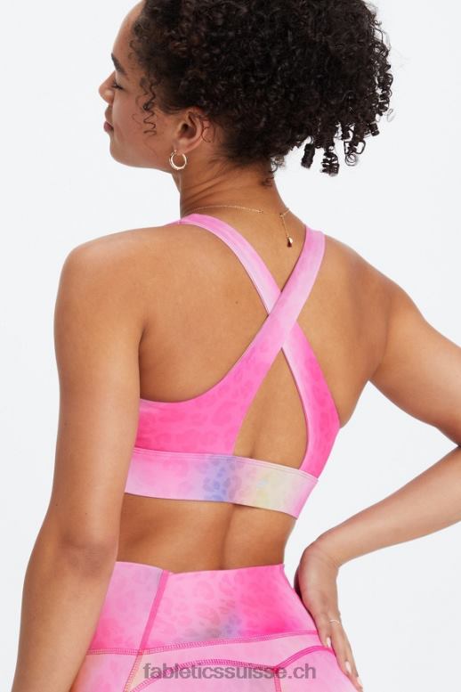 femmes soutien-gorge de sport twist oasis 108 B0B6R1714 léopard ombré Fabletics