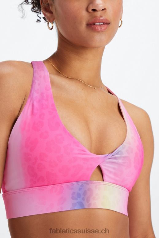 femmes soutien-gorge de sport twist oasis 108 B0B6R1714 léopard ombré Fabletics