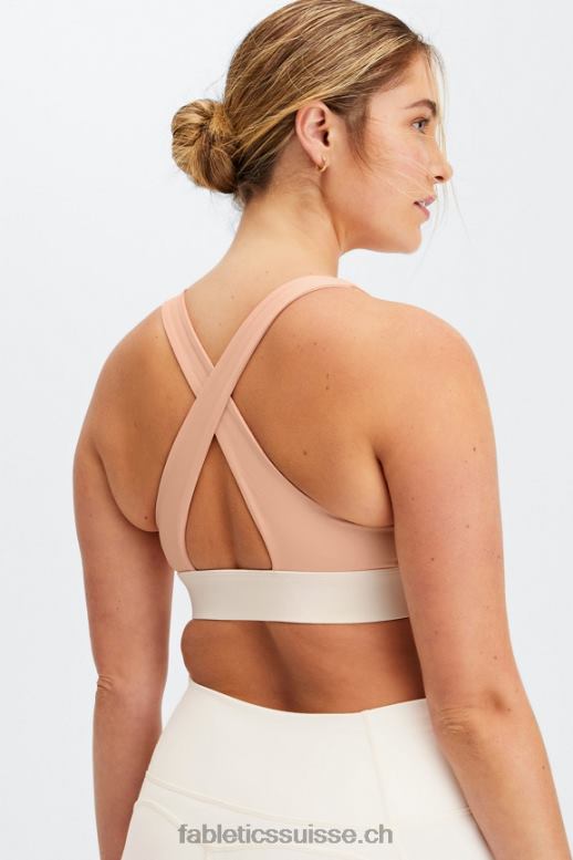 femmes soutien-gorge de sport twist oasis 108 B0B6R1717 teinte rose/aigrette Fabletics