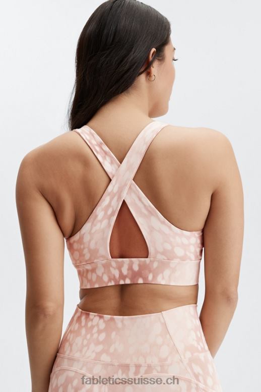 femmes soutien-gorge de sport twist oasis 108 B0B6R1718 sable tacheté Fabletics