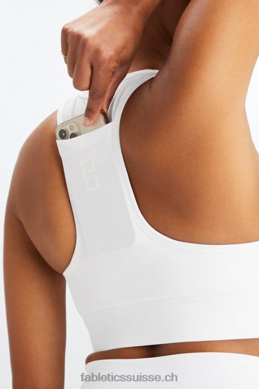 femmes soutien-gorge de sport universel de tennis à emporter B0B6R1756 blanc brillant Fabletics