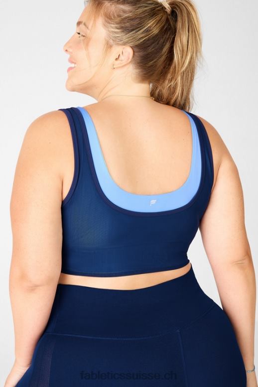 femmes soutien-gorge double couche B0B6R1924 marine/marine Fabletics