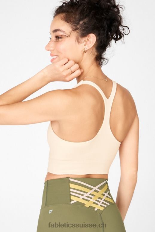 femmes soutien-gorge mi-long simone en maille sculpturale B0B6R1916 Tapioca Fabletics